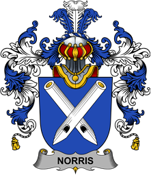 Irish Family Coat of Arms (v.25b) Norris