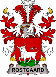 Coat of arms used by the Danish family Rostgaard