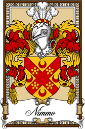 Scottish Coat of Arms Bookplate for Nimmo