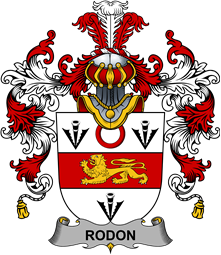Irish Family Coat of Arms (v.25b) Rodon or Rodden