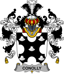 Irish Family Coat of Arms (v.25b) Conolly or O