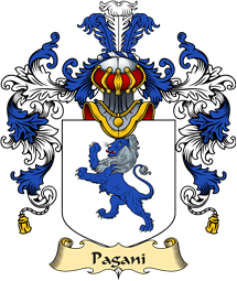 Italian Family Coat of Arms (v.25a) Pagani