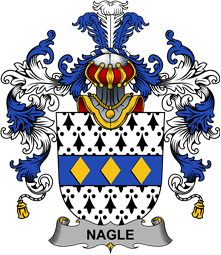 Irish Family Coat of Arms (v.25b) Nagle