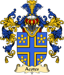 Irish Family Coat of Arms (v.25a) Acotes
