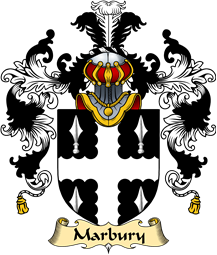 Irish Family Coat of Arms (v.25a) Marbury