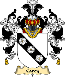 Irish Family Coat of Arms (v.25a) Carey