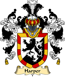 Irish Family Coat of Arms (v.25a) Harper