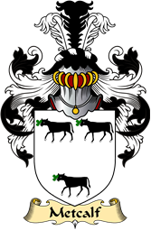 Irish Family Coat of Arms (v.23) for Metcalf or Medcalf