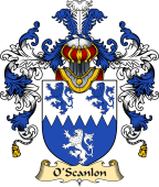 Irish Family Coat of Arms (v.25a) O'Scanlon
