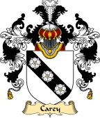 Irish Family Coat of Arms (v.25a) Carey